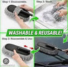 5 PCS Macicrofiber Car Duster Kit Interior & Exterior Car Cleaning Detailing Tool Scratch & Lint Free, Pollen Removing Extendable Long Handle Duster for Car & Motorcycle car (Car Duster Kit)